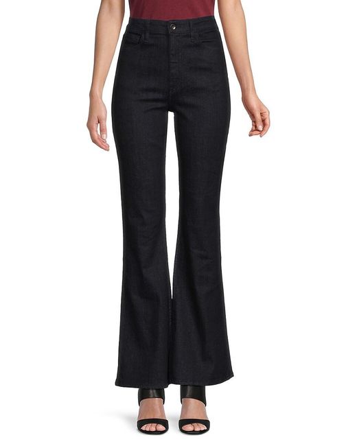 Rag & Bone Black Carly High-Rise Flare Jeans