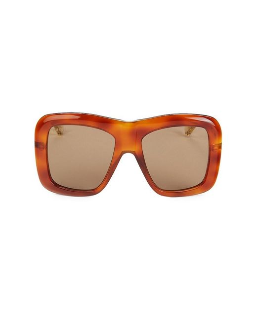 Gucci 54mm Square Sunglasses in Brown Lyst