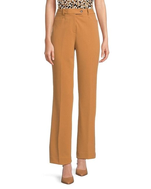 Calvin Klein Natural Straight-Leg Pants