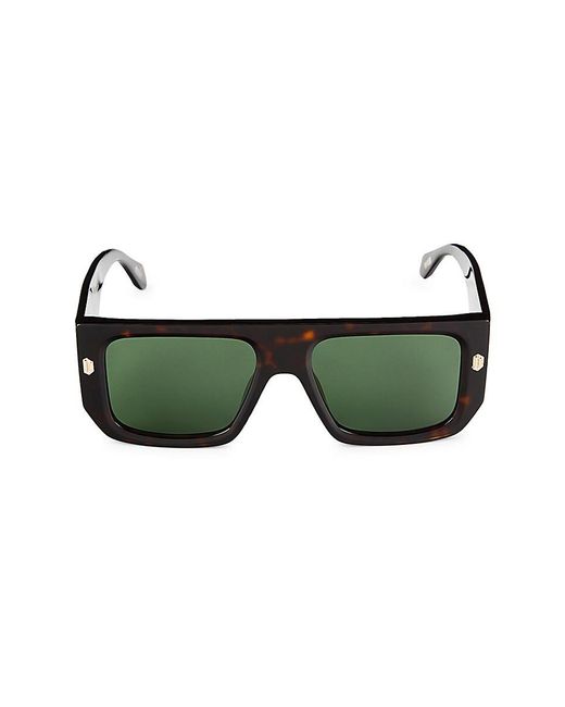 Just Cavalli Green 56mm Rectangle Sunglasses