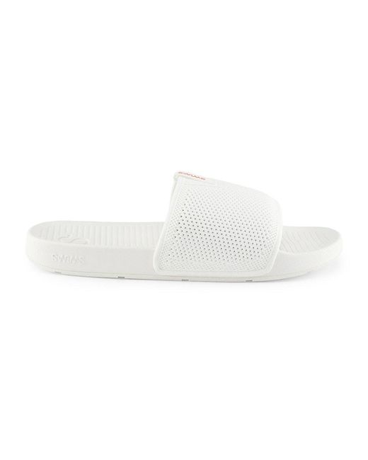 Swims White Cabana Mesh Slides for men