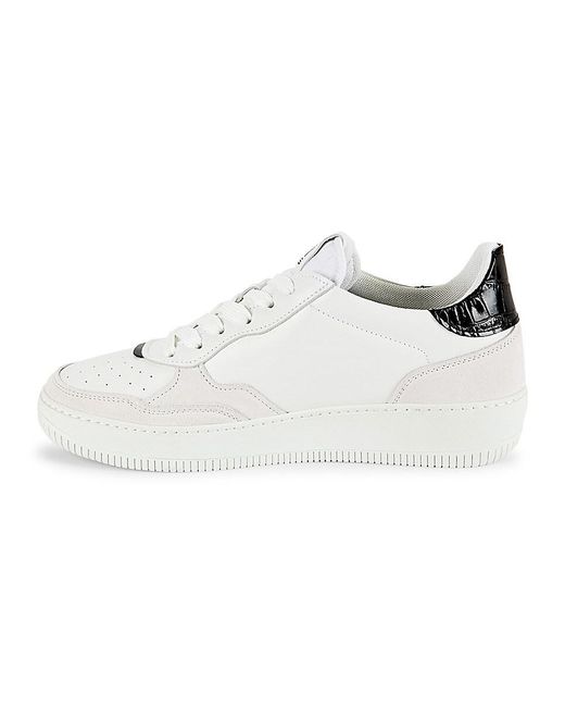 Class Roberto Cavalli White Logo Perforated Sneakers for men