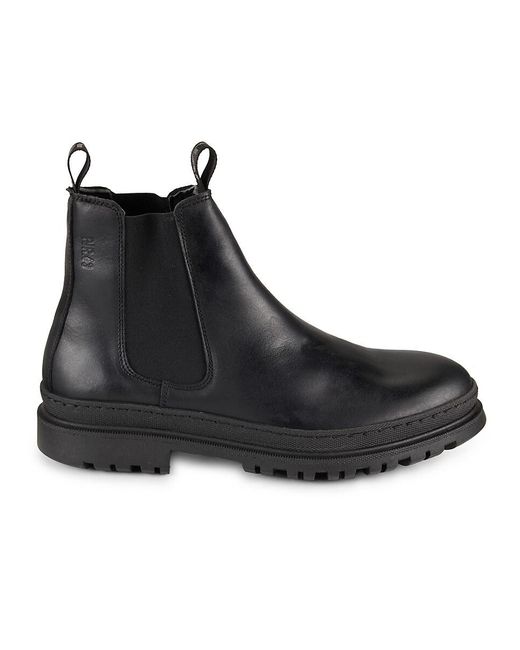 Pajar Black Cyprus Leather Chelsea Boots for men