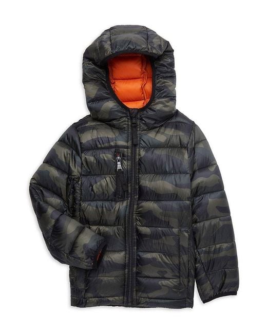 Urban Republic Black Little Boy's Camo Puffer Jacket for men