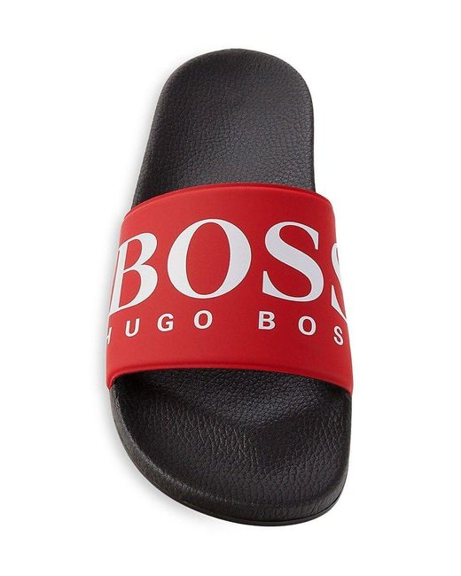 Hugo boss men's solar clearance slide sandal