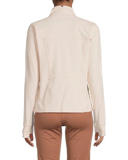 Tommy Hilfiger White Thumbole Active Zip Jacket