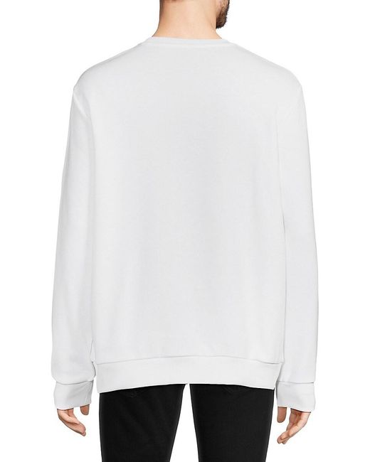 Karl Lagerfeld White Logo Sweatshirt for men