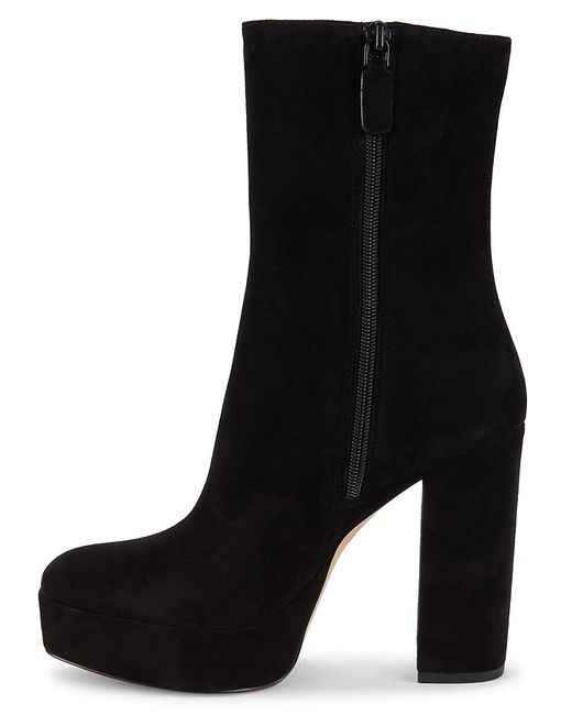 Stuart Weitzman Suede Platform Ankle Boots in Black Lyst UK