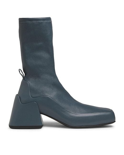 Jil Sander Blue 45mm Leather Ankle Boots