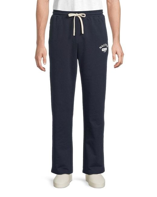 KROST Blue 'Logo Drawstring Sweatpants for men