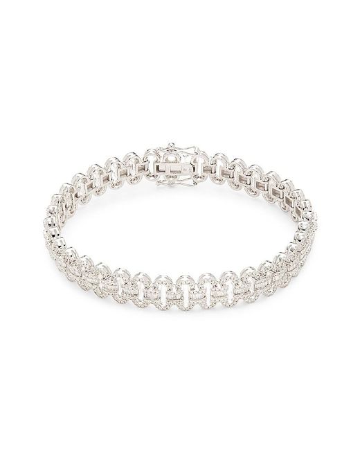 Saks Fifth Avenue 14k White Gold & 3 Tcw Diamond Bracelet