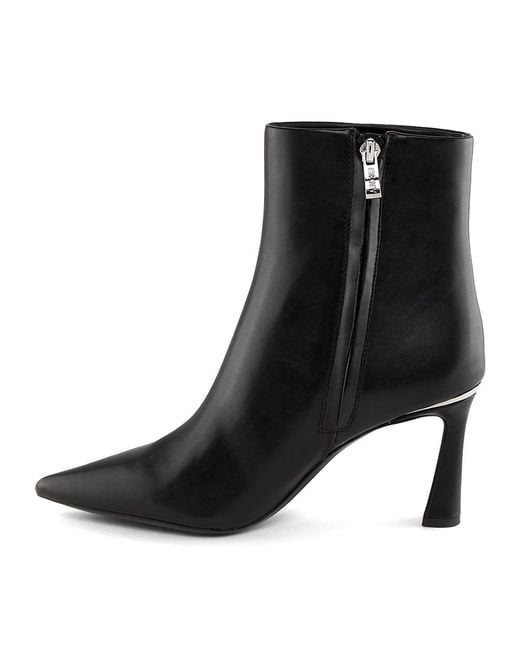DKNY Black 80Mm Caryann Logo Ankle Boots