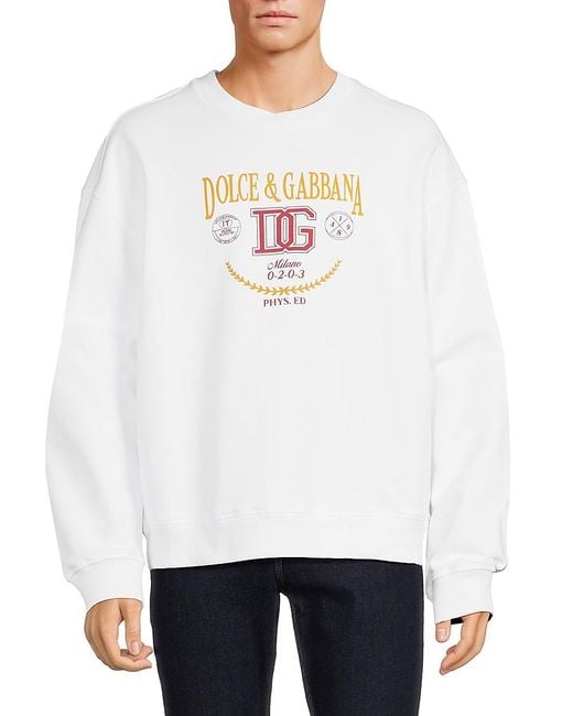 Dolce and cheap gabbana white sweatshirt