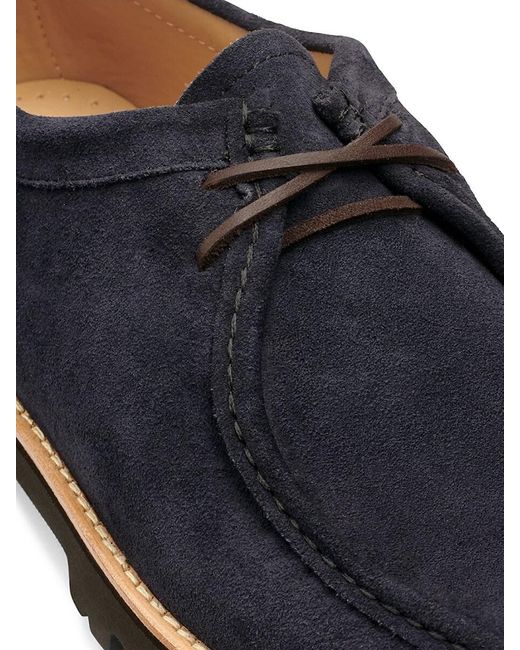 G.H.BASS Black Wallace Suede Boat Shoes for men