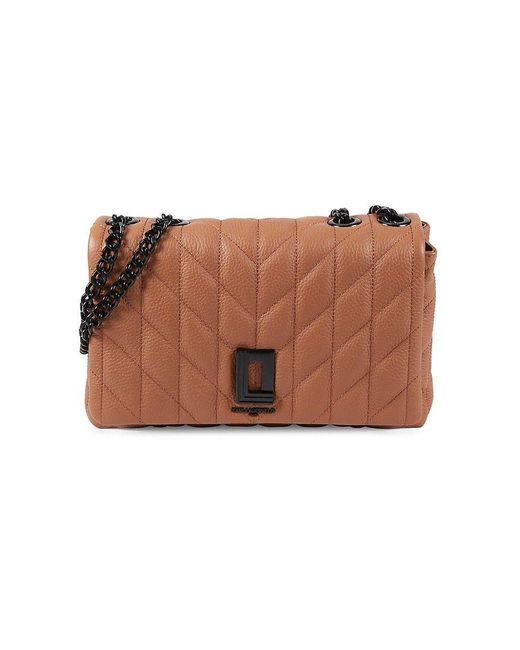 Karl Lagerfeld Lafyette Quilted Leather Shoulder Bag in Brown Lyst