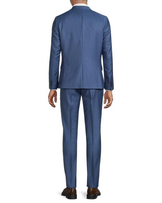 Paul Smith Blue Wool Slim-fit Suit for men