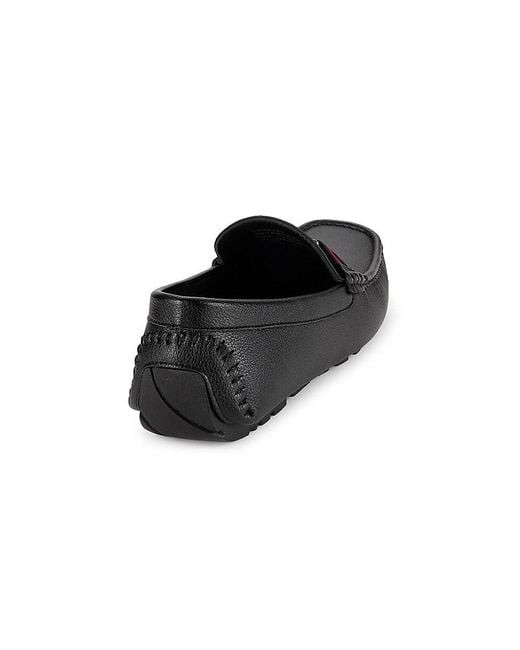 Guess Brown Askers Faux Leather Loafers for men