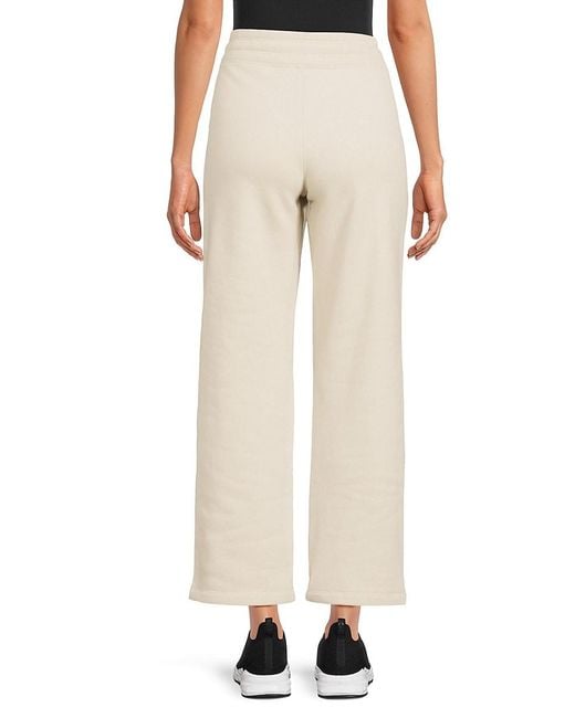 DKNY White Drawstring Track Pants
