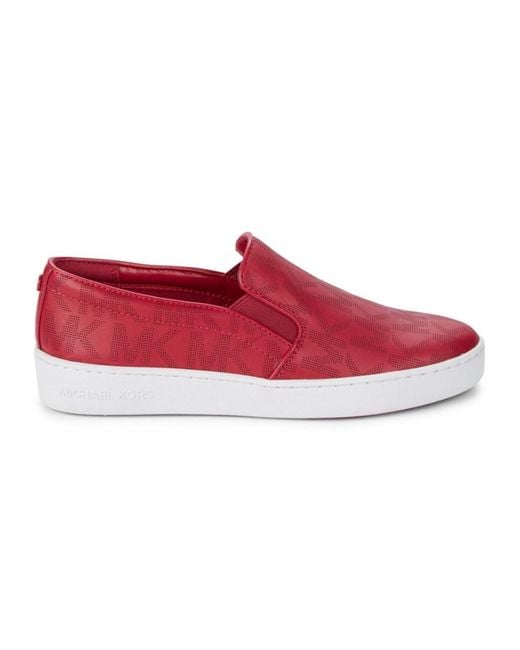 MICHAEL Michael Kors Keaton Slip-on Sneakers in Red | Lyst