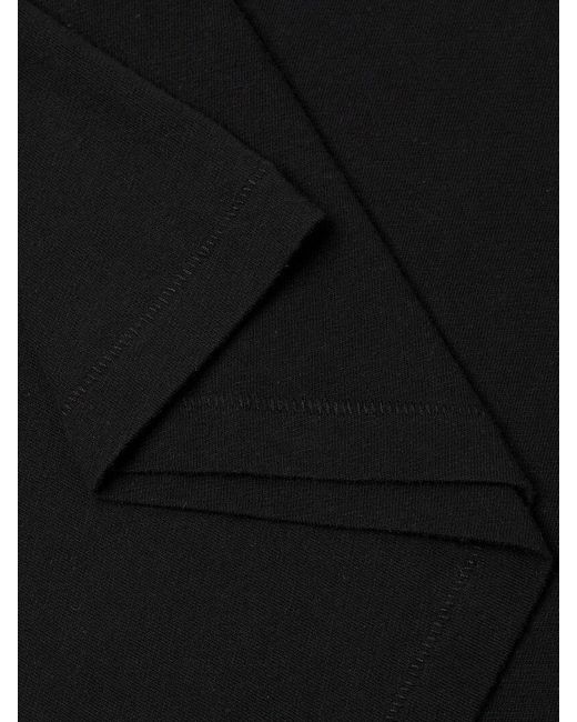 Second/Layer Black Core Crewneck T-shirt for men