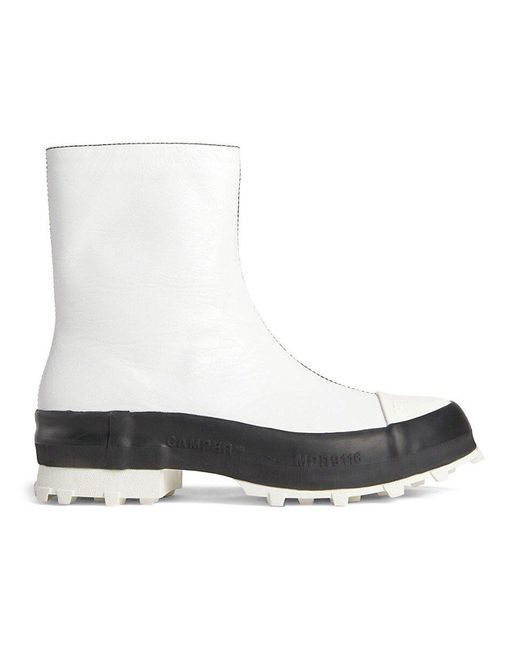 camper white boots