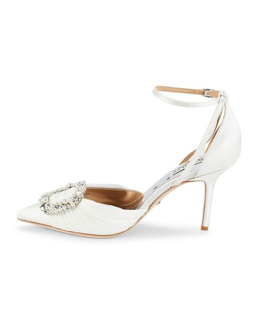 Quintana mesh shop embellished pumps