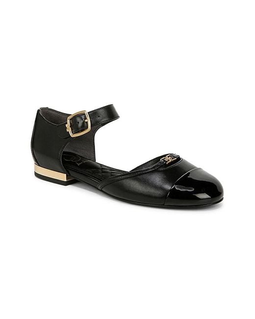 Sam Edelman Black Rylie Cap Toe Mary Jane Flats