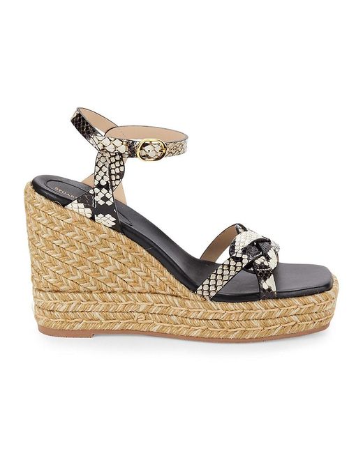 Stuart weitzman snakeskin best sale sandals