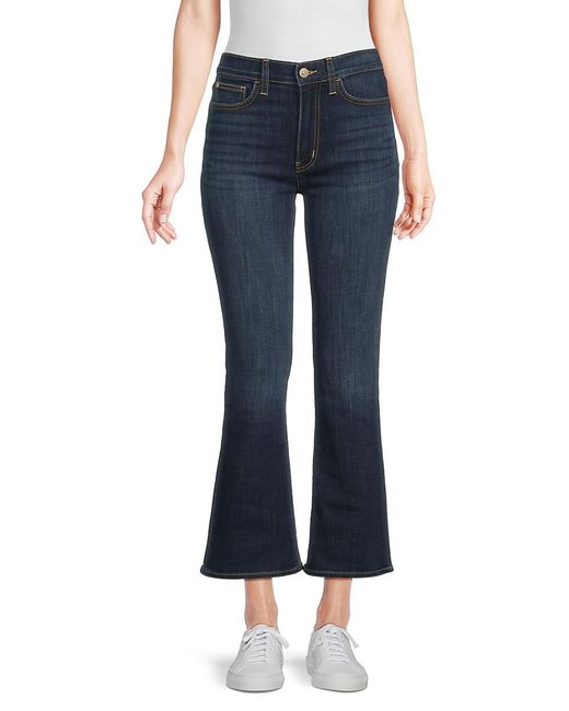 Hudson Jeans Women's Blue Blair Cotton-Blend High-Rise Boot-Cut Jeans