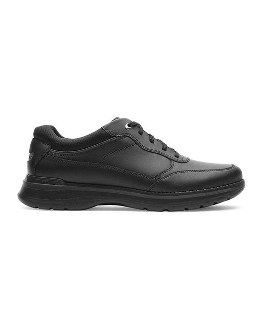 Rockport 6000 Ubal Leather Sneakers in Black for Men | Lyst