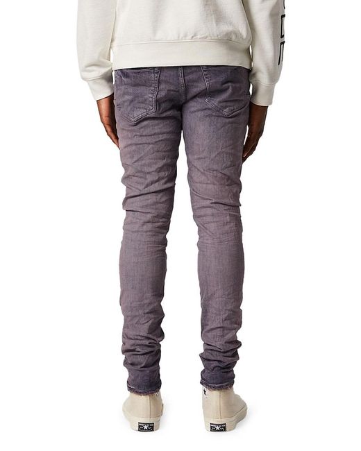 Purple Brand Blue Brand Tinted Stretch Skinny Jeans for men
