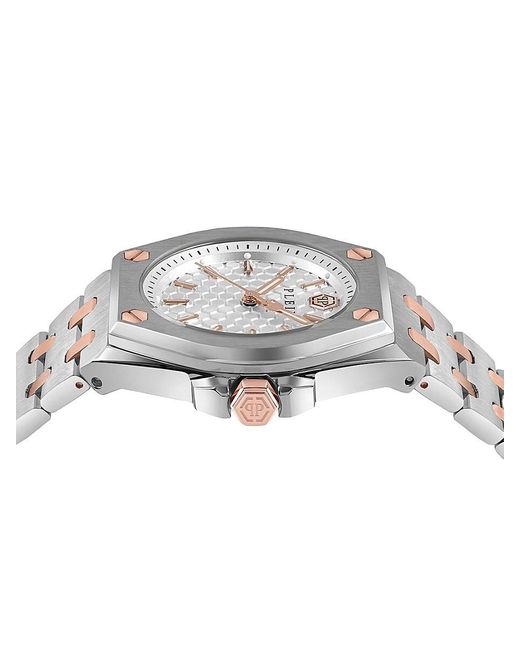 Philipp Plein White Extreme 35mm Stainless Steel Bracelet Watch