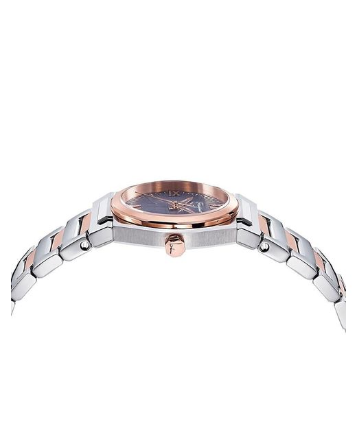 Versace Blue Vega 28mm Stainless Steel & Mother Of Pearl Bracelet Watch