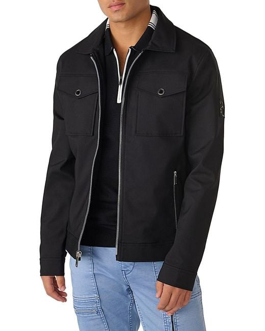 Men solid pocket shop zip up jacket