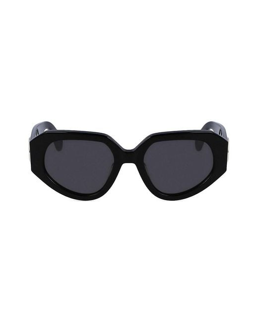 Lanvin Black Mother & Child 53Mm Geometric Sunglasses