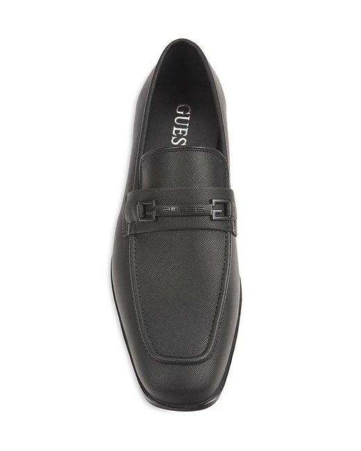 Guess Black Hollas Logo Bit Loafers for men