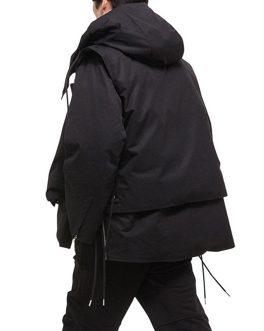 Helmut Lang Black Arctic Double-Layer Puffer Coat for men