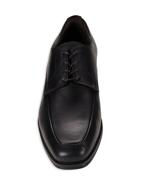 Bruno Magli Black Pio Apron Toe Derby Shoes for men