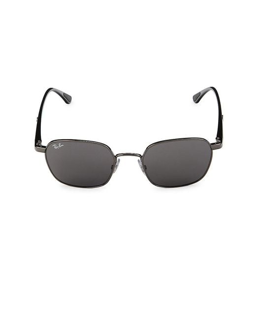 Ray-Ban Gray Rb3664 50Mm Round Sunglasses
