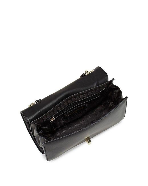 Karl Lagerfeld Lara Quilted Leather Shoulder Bag in Black Lyst