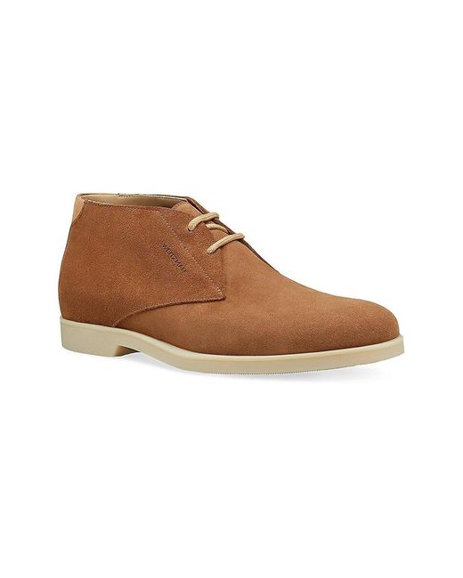 Stuart Weitzman Brown Austin Suede Ankle Boots for men