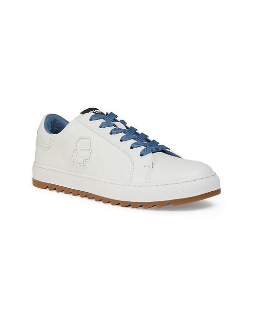 Karl Lagerfeld White Logo Low-top Sneakers for men