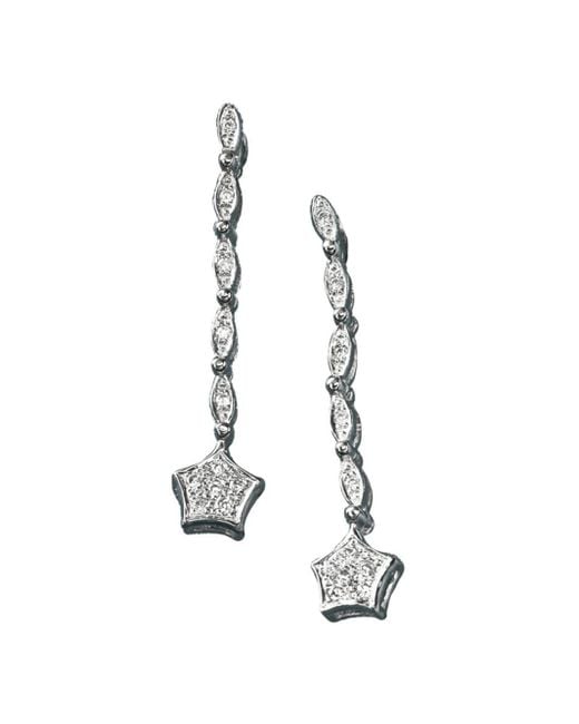 Effy 14k White Gold Diamond Diversa Earrings in Metallic Lyst