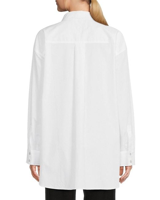Karl Lagerfeld White Logo Pin Shirt