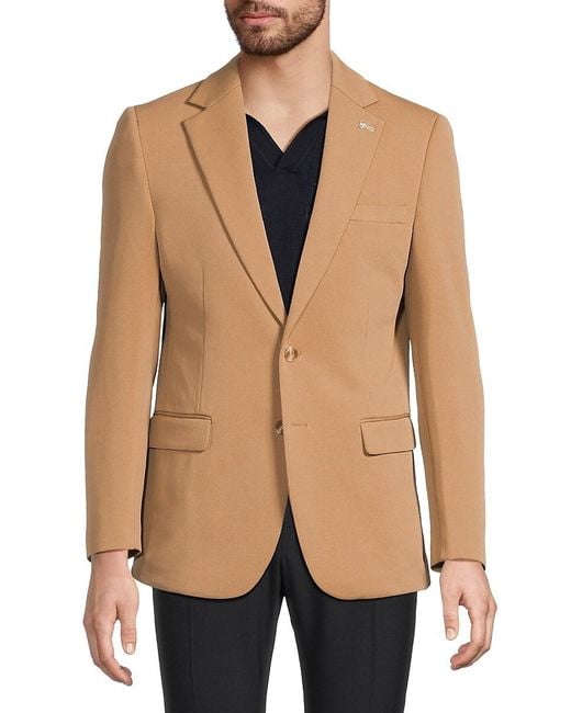 Scotch & Soda Natural Textured Knit Modern-fit Blazer for men