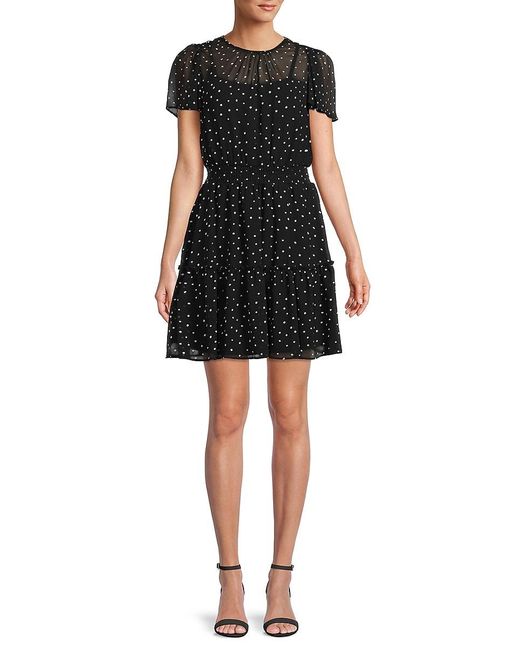 smocked polka dot