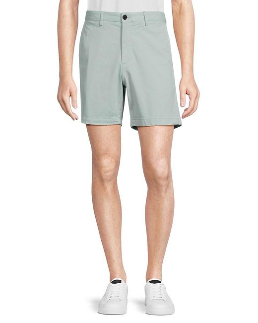 Theory Blue Zaine Solid Shorts for men