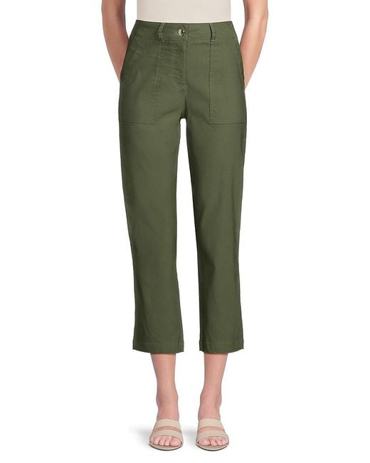 Nanette Lepore Green Solid Pants