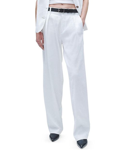 Rag & Bone Blue Donovan Linen-Blend Pants