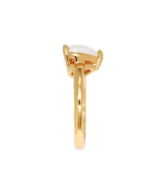 Kate Spade Goldtone Faux Pearl Heart Ring in White Lyst Australia